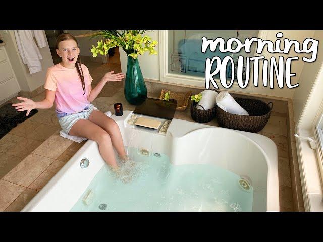 Morning Routine in a Mansion Bathtub!