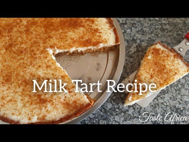 Milk Tart Recipe With Tennis Biscuits Crust | Traditional South African Tart.