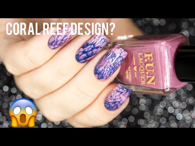 Nail Tutorial for Coral Reef Design | F.U.N Lacquer