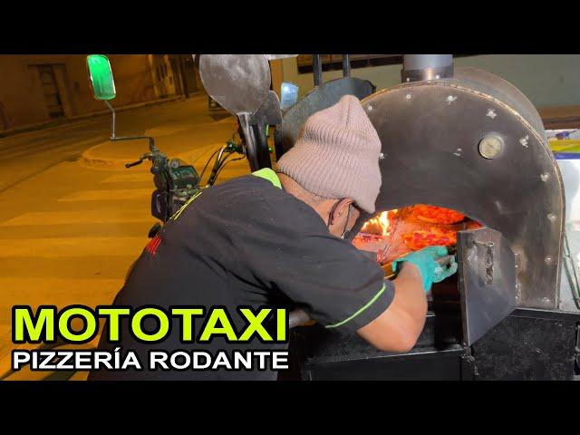 CONVIRTIÓ SU MOTOTAXI EN UNA PIZZERÍA ARTESANAL (Ahora la rompe en redes sociales) | #streetfood