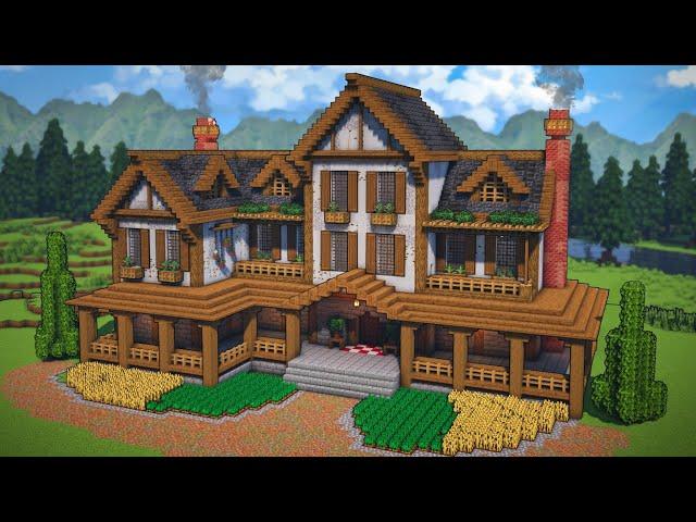 Minecraft: How To Build a Farmhouse | Tutorial