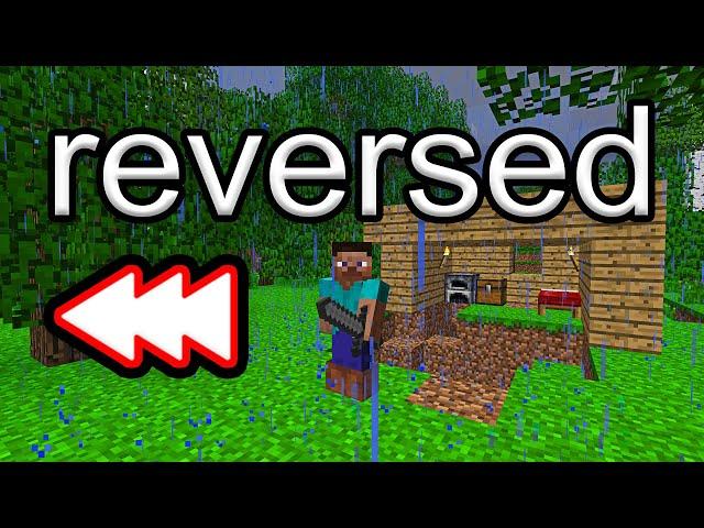 Minecraft 1.0, But Everything Is Reversed...