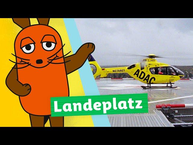 Wie wird ein Landeplatz für einen Hubschrauber gebaut? | Die Maus | WDR