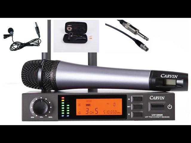 Carvin UX1200 Series Wireless Microphone System. Vocals, Guitar and Spoken Word.