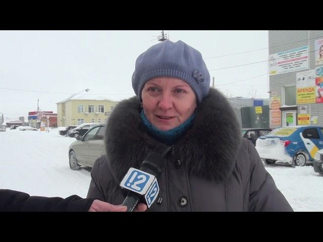 Обильный снегопад в Москаленках