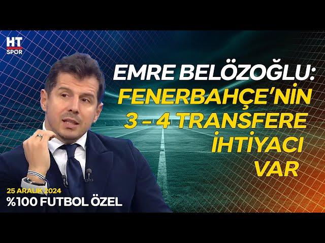 Emre Belözoğlu, Fenerbahçe'nin Şampiyonluk Şansını Değerlendirdi - %100 Futbol Özel