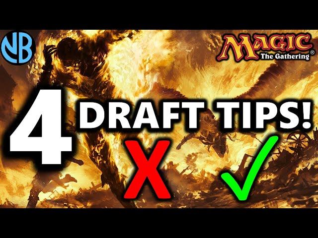 MTG DRAFT TIPS FOR BETTER DRAFTING!!!