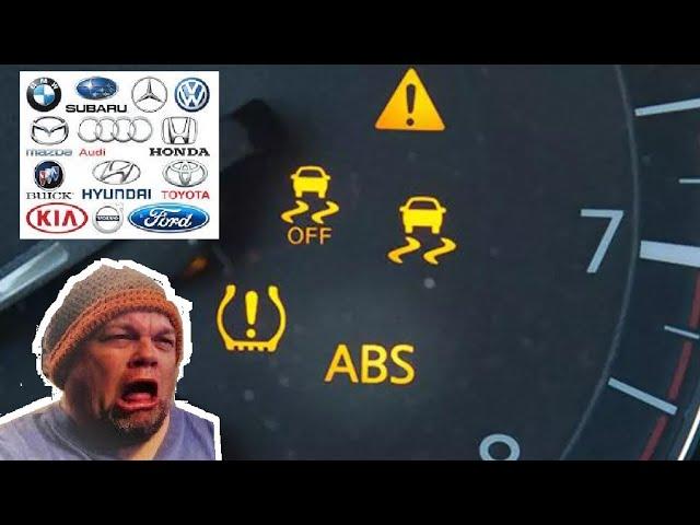 Fix ABS Car Dashboard Warning Light (Yellow Red Question Mark Nissan Ford Toyota Kia Hyundai Honda)