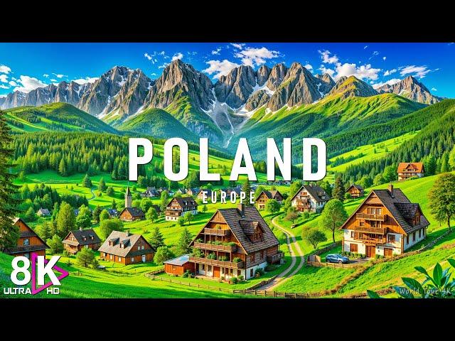 Peaceful Poland 8K - Stunning Nature with Calming Piano Sounds 