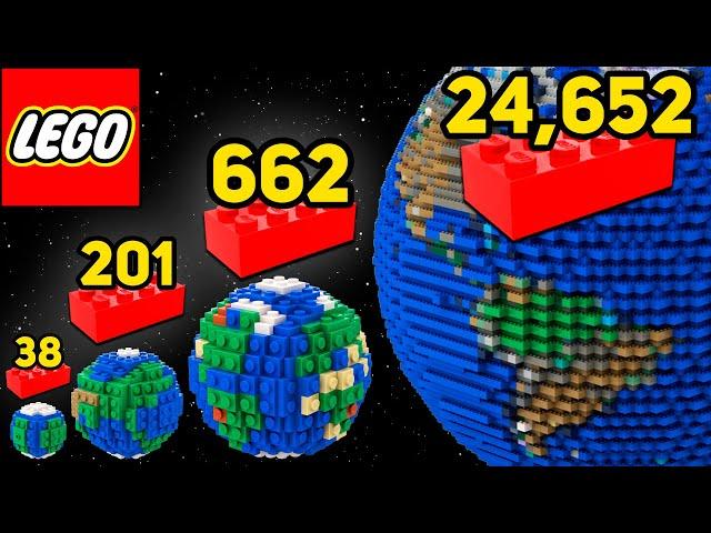 LEGO Earth in Different Scales - Comparison