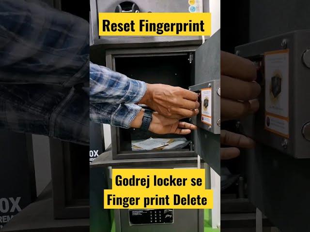 How To Delete Fingerprint In Godrej locker|| #youtube shorts#godrej interio#shorts#narrator Shibu.