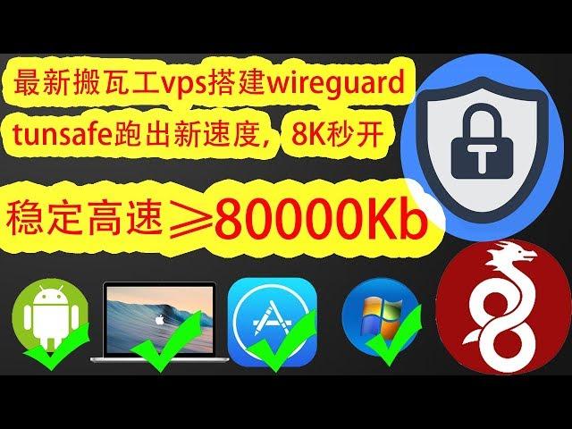 【最新搬瓦工vps搭建wireguard翻墙教程】最新搬瓦工vps一键搭建安装tunsafe教程，比谷歌云搭建的ss/ssr/v2ray/wireguard/tunsafe教程速度更快更稳定！