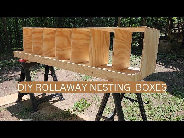 Simple DIY Roll Away Nesting Boxes