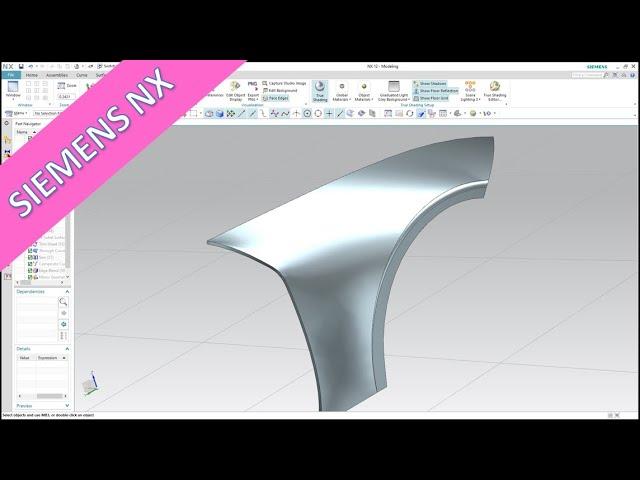 Car Fender - Kotflügel - Siemens NX 12 Training - Surfaces