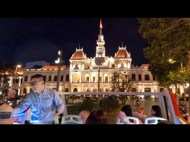 호치민의 밤은 서울의 밤보다 화려하네 호치민 2층버스투어 Full /  Ho chi minh city bus tour