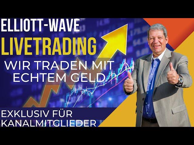 Sei beim heutigen Livetrading mit elliottwaver.live dabei um 15:20 Uhr