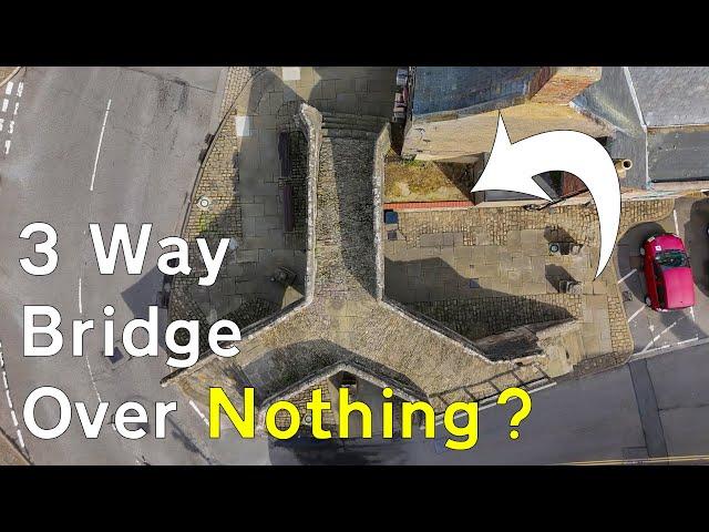 The Peculiar Medieval THREE WAY Bridge over NOTHING