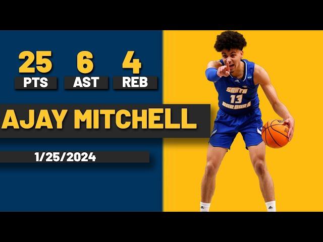 NBA Prospect Ajay Mitchell UCSB Gauchos 25 PTS 6 AST 4 REB vs Hawaii Rainbow Warriors