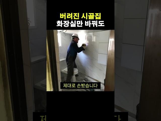 버려진 시골집, 화장실만 바꿔도