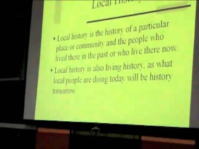 What is local history