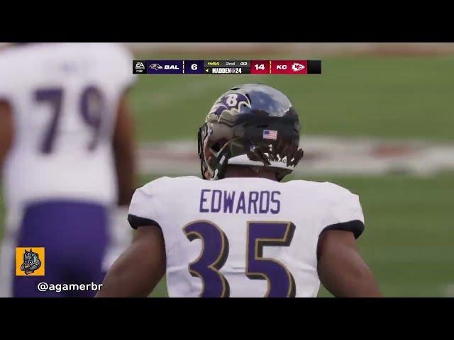 Madden 24 gameplay - Ravens vs Chiefs