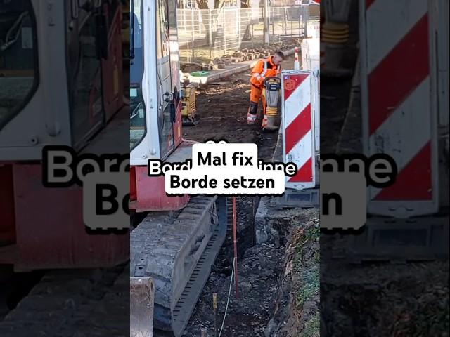 Ihr müsst mal #fix #Borde setzen! #Handwerk #bau #straßenbau #galabau #naturstein #granit #handwerke