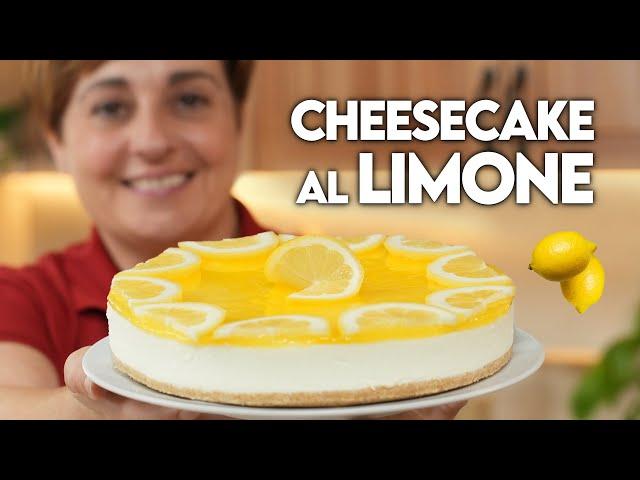 NO BAKE LEMON CHEESECAKE Easy Recipe - Homemade by Benedetta