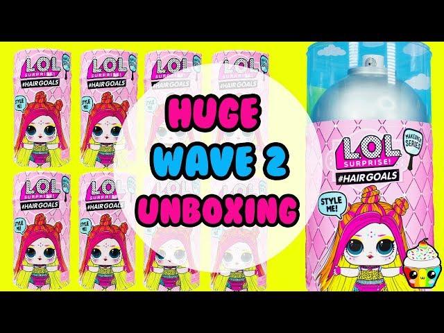 LOL Surprise Hair Goals WAVE 2 Giant Unboxing Cupcake Kids Club