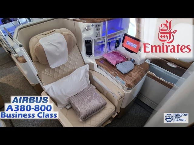 Emirates Business Class Airbus A380-800 Inflight Experience / Sydney to Christchurch /  4K