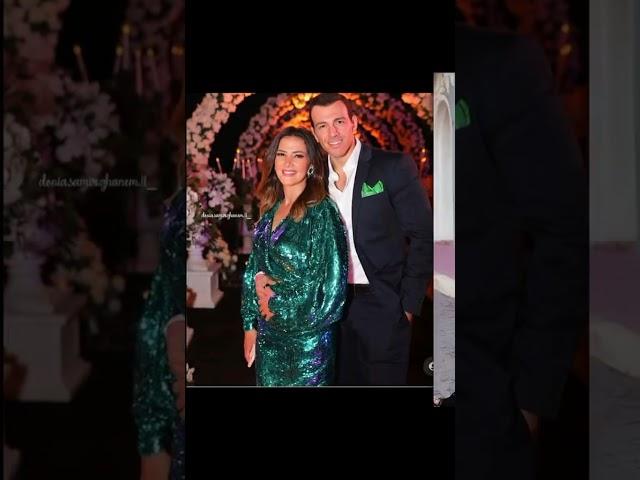 دنيا سمير غانم وزوجها الاعلامي رامي رضوان واحلي قصة حب
