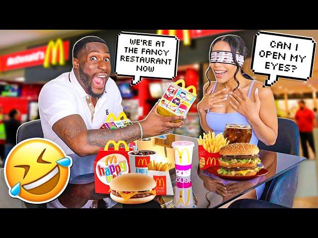 Making my Girlfriend DRESS UP for a DATE then taking her to MCDONALDS *HILARIOUS PRANK!*