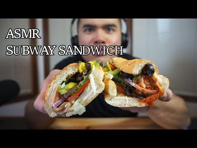 Asmr SUBWAY SANDWICH *SAVAGE EATING *NO TALKING