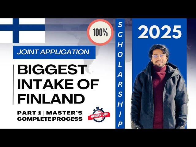 How to Apply for Finland's Joint Application 2025 | 100% Scholarship | MS Students (Complete Guide)