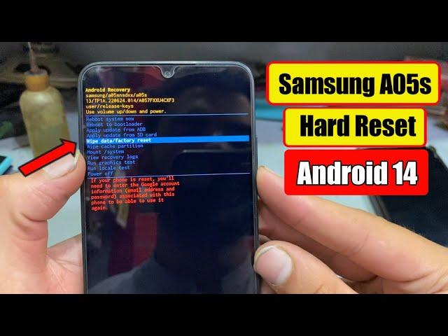 Samsung A05s Hard Reset || Pattern Unlock 2024