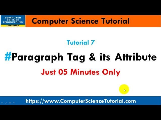 paragraph tag in html