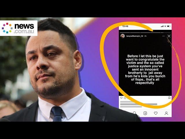 Jarryd Hayne's ex-teammates slammed for 'appalling' response to rape sentence