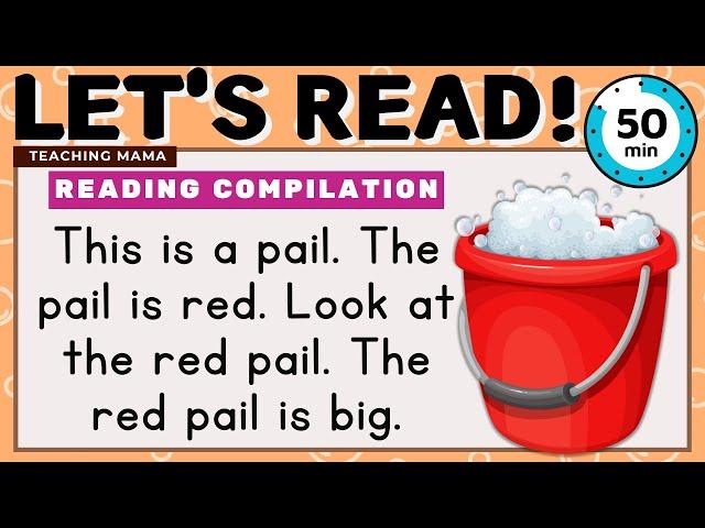 LET'S READ! | READING COMPILATION | PRACTICE READING ENGLISH | 50 MINS | TEACHING MAMA