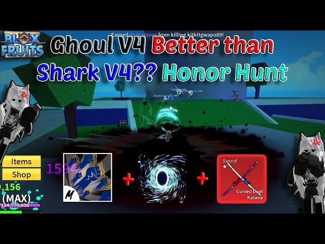 Race Ghoul V4 OP + God Human + CDK + Portal Combo (Blox Fruits Bounty Hunting) Road to 30M Honor