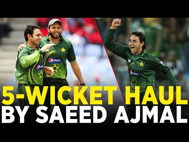 Saeed Ajmal's Stunning 5-Wicket Spectacle | Bowling Mastery Unleashed! | ODI | PCB | M7B2A