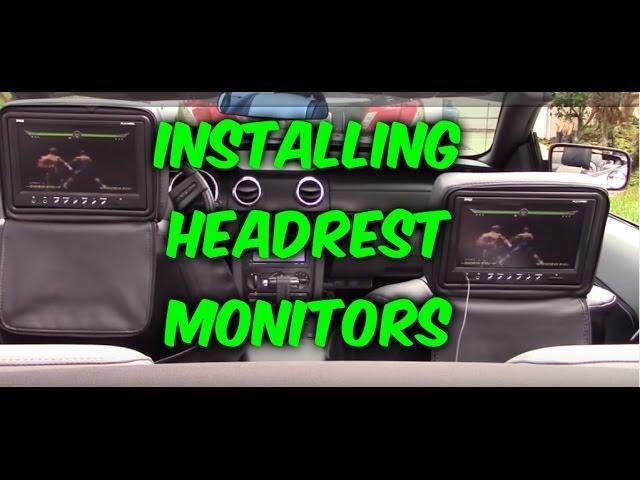 HOW TO INSTALL & WIRING HEADREST MONITORS TO DVD PLAYER / GAME SYSTEM