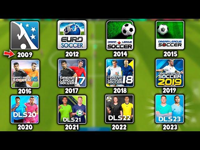 EVOLUCIÓN de DREAM LEAGUE SOCCER en UN VIDEO(DLS 2009,12,14,15,16,17,18,19,20,21,22,23)