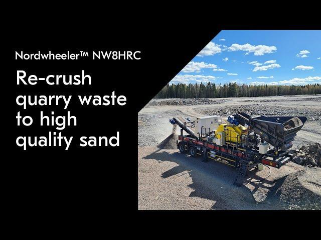 Metso Nordwheeler™ NW8HRC – turn waste to value with portable HRC 8™ crusher