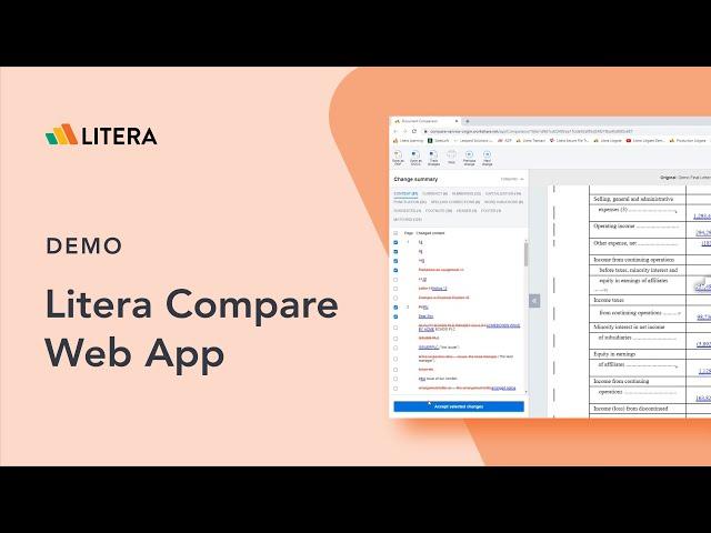 Litera Compare Web App Demo