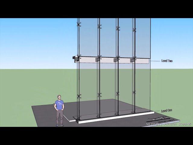 Construction Sequence of Spider Glazing Curtain Wall