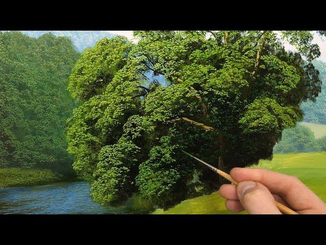 How to paint tree details | Oil painting  episode 136