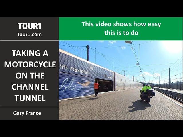 Taking a Motorbike on the Channel Tunnel train