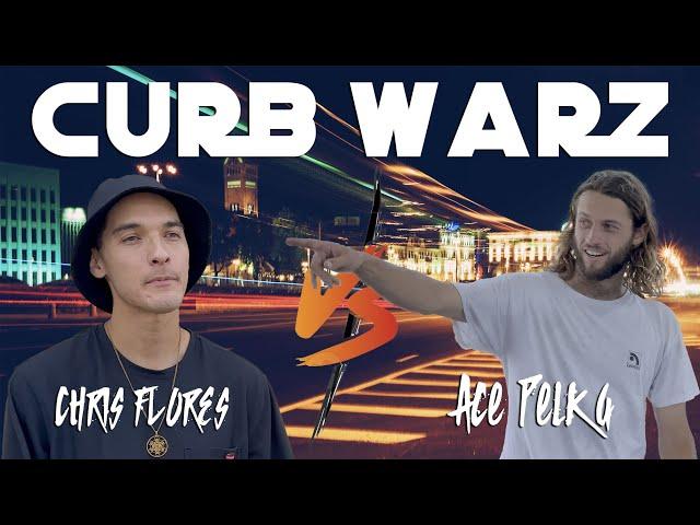 CURB WARZ: Ace Pelka Vs. Chris Flores - Epic Curb Game of SKATE! - WORKSHOP WEDNESDAY - EP. 49
