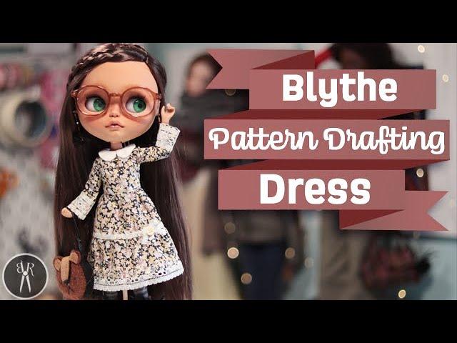 Pattern Drafting a Raglan Sleeve Dress for Blythe Doll - Custom Patterning Process and Iterations