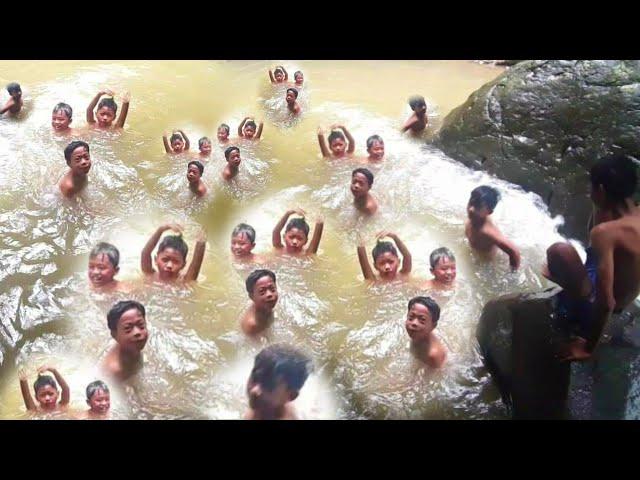 Petualangan Anak DesaKu,Mandi Di Sungai,Kolam Renang Teralami Di Dunia, Pedesaan Sunda Jawa Barat