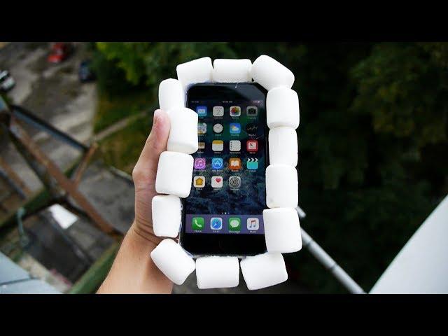 Can Marshmallows Protect iPhone 7 Plus from 100 FT Drop Test?
